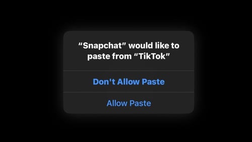 Apple Executive Responds to Annoying iOS 16 Copy and Paste Prompt: 'Absolutely Not Expected Behavior'