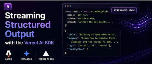 Streaming Structured Output into a Datastar UI (a Card That Fills Itself In)