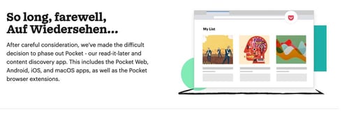 Mozilla is killing Pocket