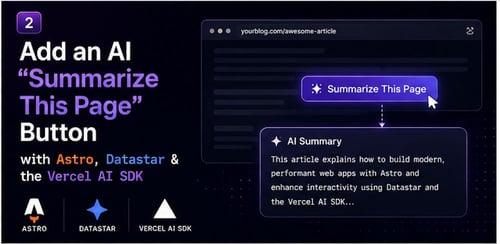 Add an AI "Summarize This Page" Button to Any Astro Site with Datastar