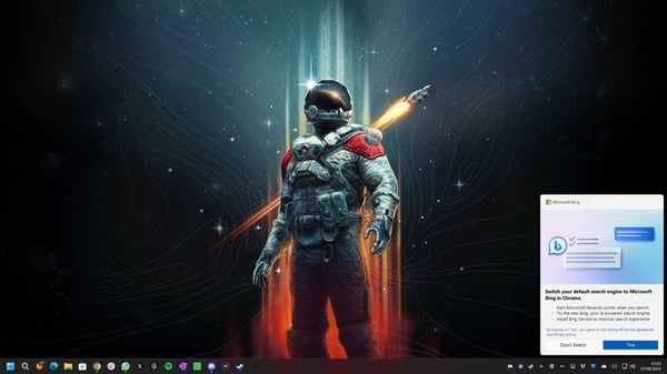 Microsoft is using malware-like pop-ups in Windows 11 to get people to ditch Google