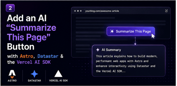 Add an AI "Summarize This Page" Button to Any Astro Site with Datastar